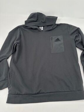 Adidas Men’s Fleece Performance Hoodie XL Gray Tech Pocket Pullover